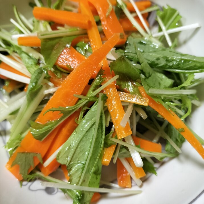 にんじんと水菜サラダ
